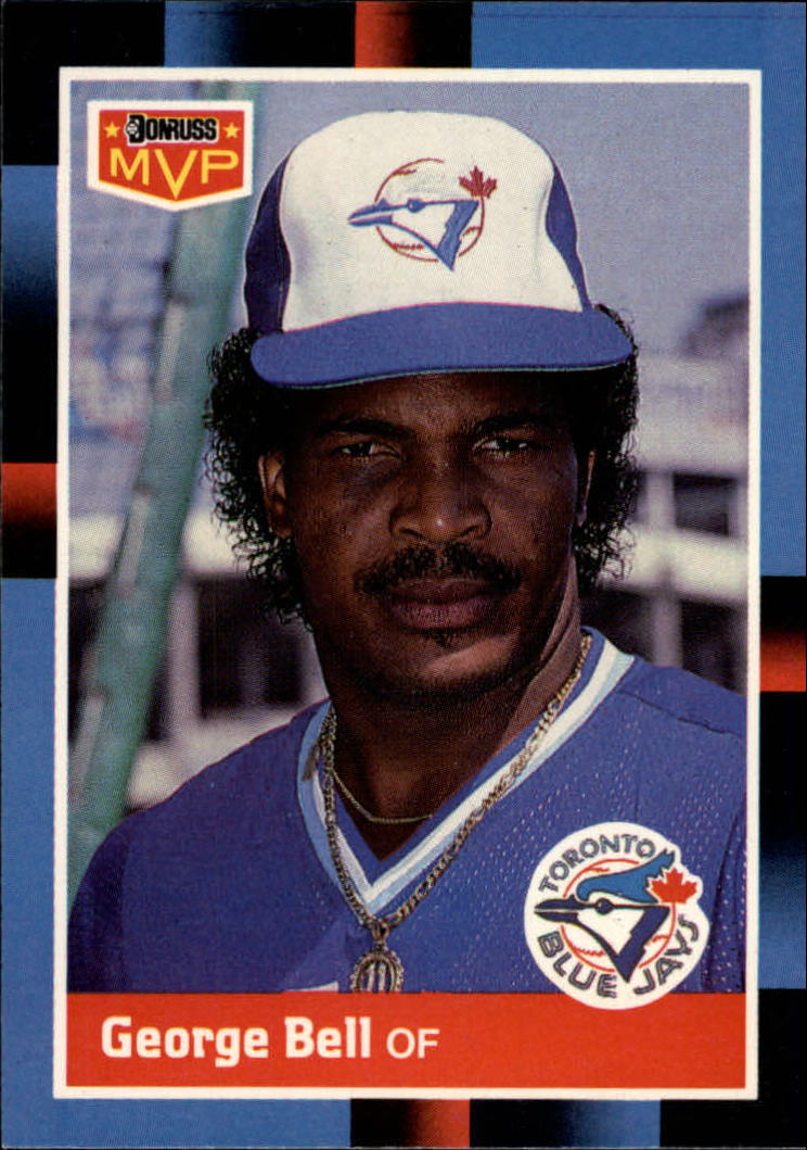 1988 Leaf/Donruss Baseball Cards       214     George Bell MVP#{(Bonus card pose)